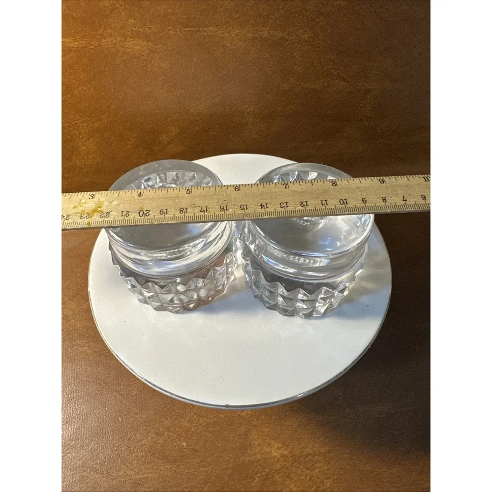 Vtg Orrefors crystal candle holder Ingeorg Lundin swedish 